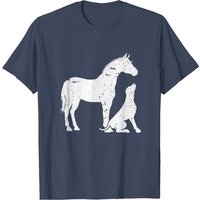 T-shirt Motif Cheval et Chien pour Hommes par Printerval