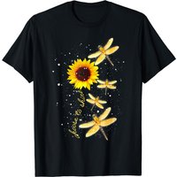 Dragonfly Sunflower Teacher Growth Mindset T-Shirt for Men