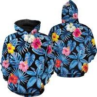 Hoodie 3D Fleurs de Palmier Tropical pour Enfants
