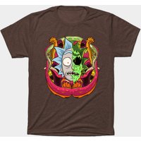 T-shirt Rick And Morty Aliens Cartoon pour hommes — T-shirts pour hommes