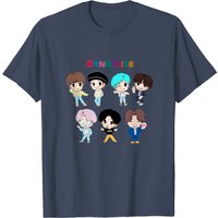 Bts Dynamite Chibi T-Shirt for Men - Black — Mens T Shirts