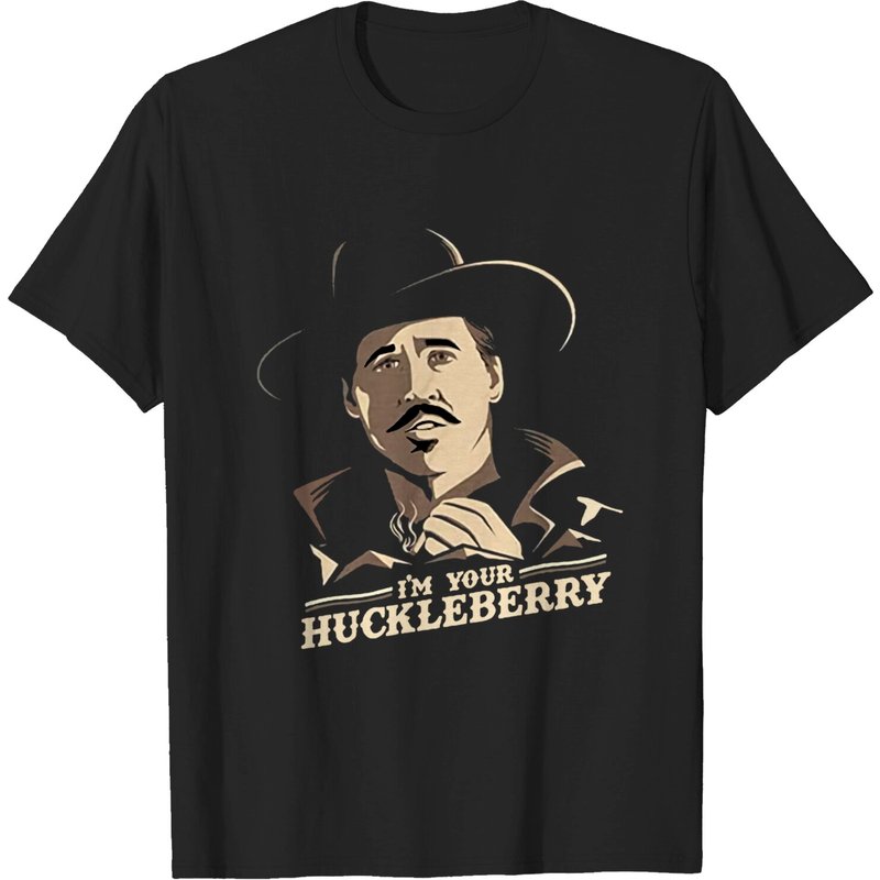 T-shirt Tombstone Doc Holliday I'm Your Huckleberry pour hommes — T-shirts pour hommes