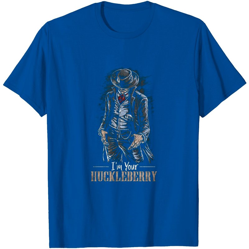T-shirt Citation Cowboy I'm Your Huckleberry pour Hommes — T-shirts pour hommes