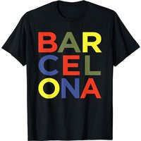 T-shirt noir souvenir Barcelone pour hommes, femmes et enfants — T-shirts pour hommes