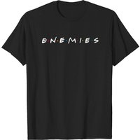 T-shirt Enemies Amusant pour Hommes en Noir — T-shirts pour hommes