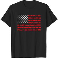American Flag Railroad Train Conductor T-Shirt for Men — Mens T Shirts