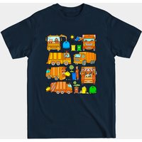 T-shirt pour hommes Garbage Trucks - Noir