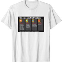 T-shirt Instructions d'Urgence Subway pour Hommes — T-shirts pour hommes