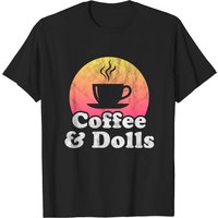T-shirt pour hommes Coffee And Dolls - Noir — T-shirts pour hommes