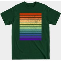 Vintage Distressed Gay Pride Colors Men's T-Shirt