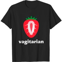 Vagitarian Strawberry Lesbian T-Shirt for Men