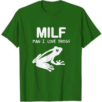 T-shirt pour hommes Man I Love Frogs en noir — T-shirts pour hommes