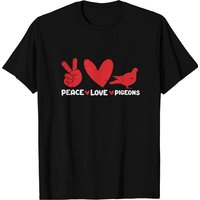 T-shirt pour hommes Peace - Love - Pigeons — T-shirts pour hommes