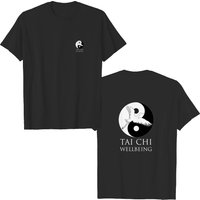 Tai Chi Wellbeing Men's T-Shirt with Black and White Logo