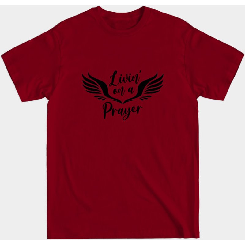 T-shirt Livin' On A Prayer Bon Jovi pour hommes — T-shirts pour hommes