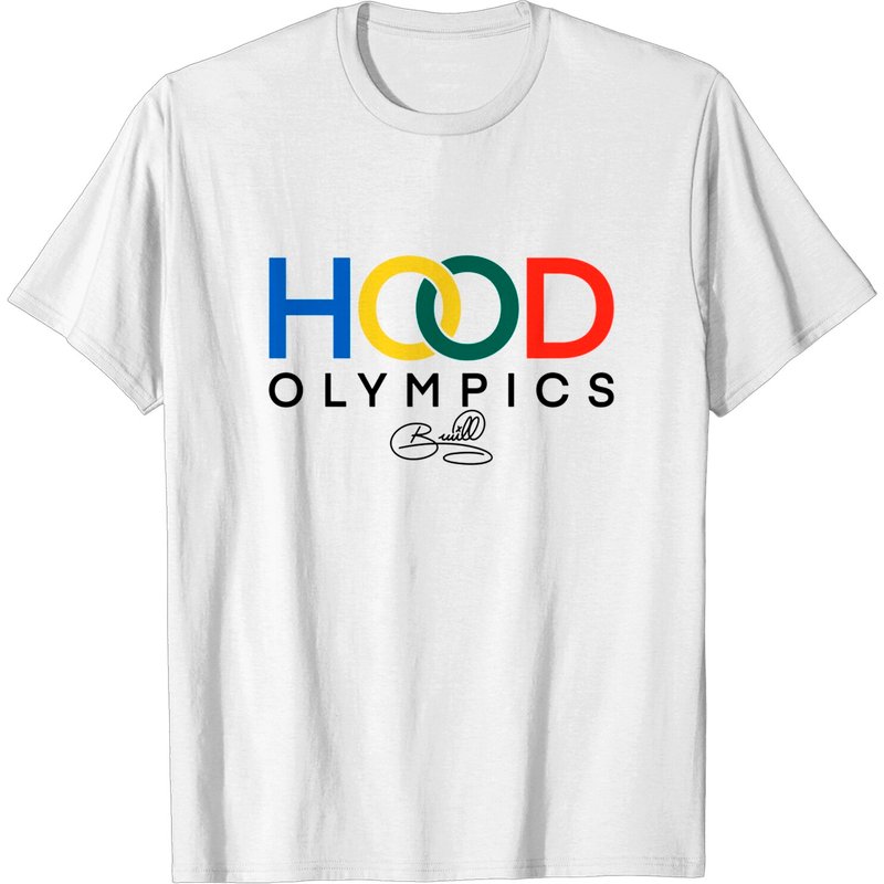 T-shirt pour hommes avec logo Hood Olympics - Art noir — T-shirts pour hommes