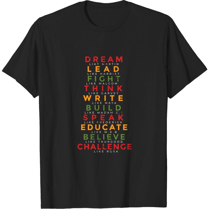 T-shirt Mois de l'Histoire des Noirs - Grands Leaders Afro-Américains — T-shirts pour hommes