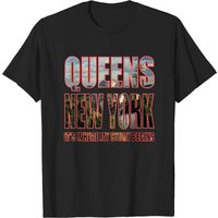 T-shirt pour homme Queens New York Where My Story Begins