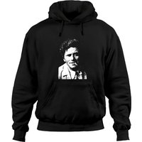 Hoodie Unisexe Noir Columbo Portrait — Sweats à capuche pour hommes