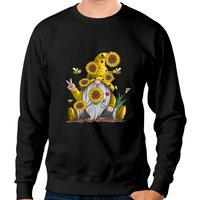 Sunflower Gnome With Bee Unisex Sweatshirt