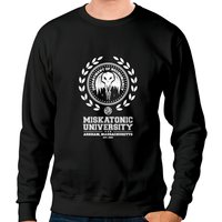 Cthulhu Sweatshirt Miskatonic University Unisex Black — Mens Hoodies