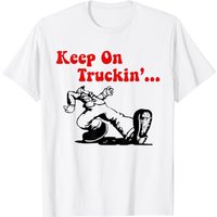 T-shirt Long Steps Keep On Truckin pour hommes