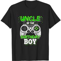 T-shirt cadeau d'anniversaire Oncle du garçon d'anniversaire jeu vidéo