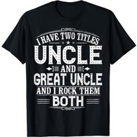 Uncles Great Uncle T-Shirt for Men in Black
