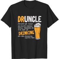 Druncle Dictionary Funny Drinking Uncle Birthday T-Shirt for Men