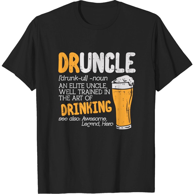 T-shirt Druncle Dictionary Amusant pour Anniversaire d'Oncle — T-shirts pour hommes