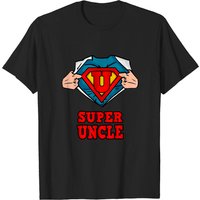 T-shirt Super Oncle Super-héros pour Hommes - Cadeau de Niece et Neveu — T-shirts pour hommes