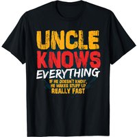 T-shirt pour homme Uncle Knows Everything pour la fête des pères — T-shirts pour hommes