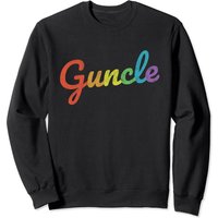 Sweatshirt Guncle pour Hommes - Design Arc-en-Ciel Nouveau Bébé Gay Oncle — Sweats à capuche pour hommes