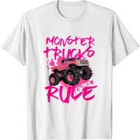T-Shirt Monster Trucks Rule Rose pour Hommes