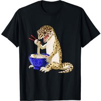 T-shirt pour hommes Gecko léopard Kawaii ramen japonais