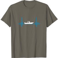 T-shirt bleu Center Console pour hommes — T-shirts pour hommes