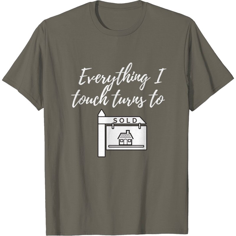 T-Shirt Agent Immobilier Tout Ce Que Je Touche Se Vend — T-shirts pour hommes