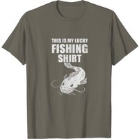 T-shirt de pêche Catfish pour hommes - T-shirt noir