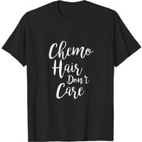 T-shirt pour hommes Chemo Hair Don't Care en noir — T-shirts pour hommes