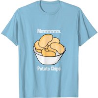 Potato Chips T Shirt for Men in Black — Mens T Shirts