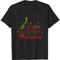 Merry Christmas T-Shirt for Men in Black — Mens T Shirts