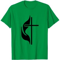 T-Shirt Methodist Cross et Flammes pour Hommes — T-shirts pour hommes