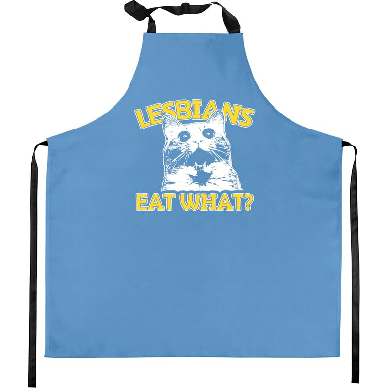 Cat Lovers Lesbians Eat What? Kitchen Aprons for Women — Kitchen Aprons