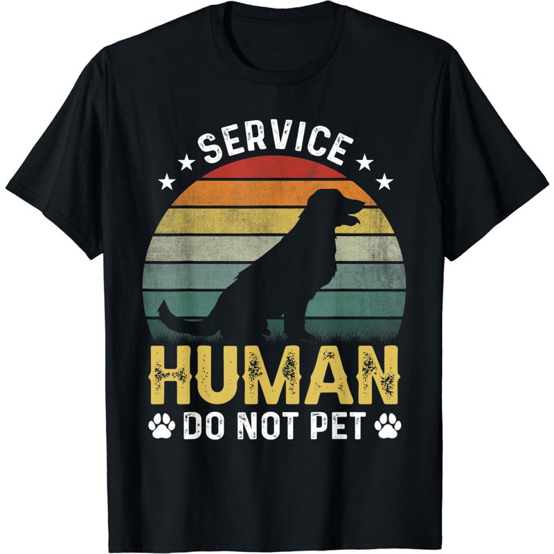 Service-Human Design Do Not Pet T-Shirt for Men — Mens T Shirts
