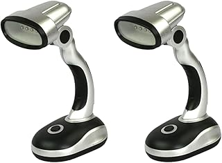 Ragyzity LED Desk Lamp, 12 Bulb Portable Battery Powered Light