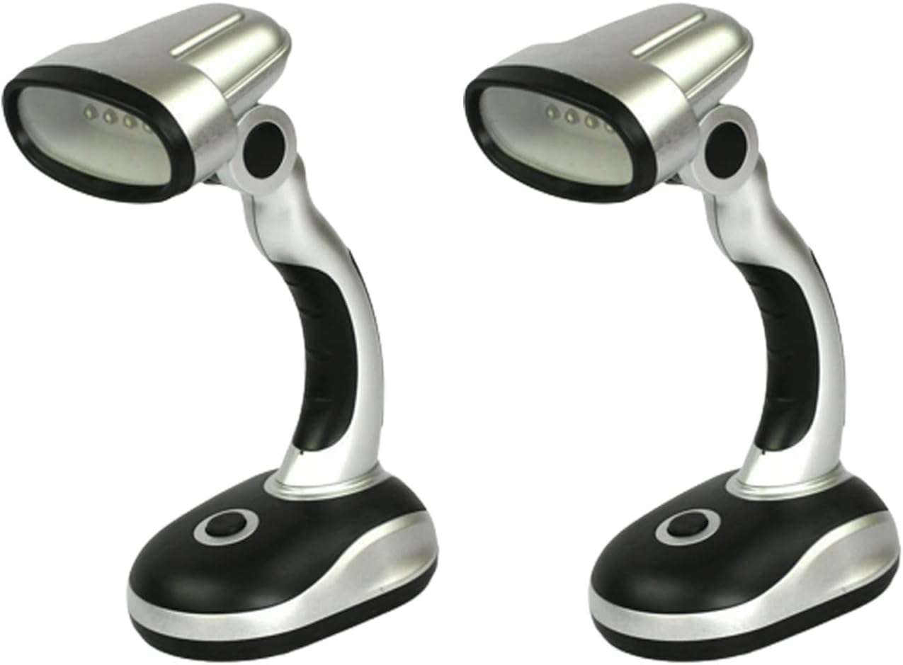 Lampe de bureau LED Ragyzity, lampe portable à 12 ampoules alimentée par batterie — Lampe de bureau menée