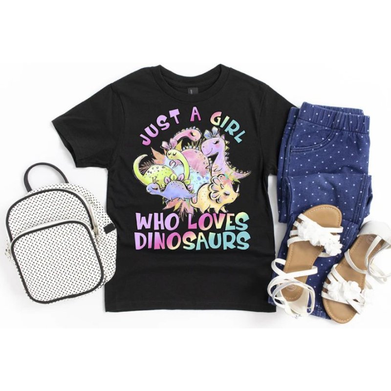 Just A Girl Who Loves Dinosaurs Men's T-Shirts — Mens T Shirts