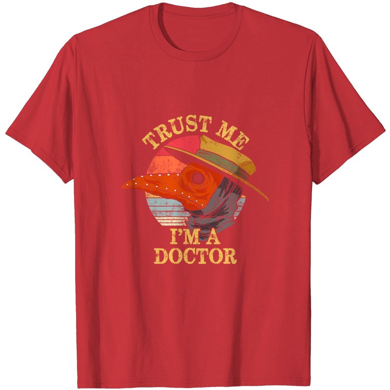 T-shirt Médiéval Halloween Docteur de la Peste pour Hommes
