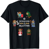Dungeons And Sloths RPG D20 Dragons Slayer T-Shirt for Men — Mens T Shirts