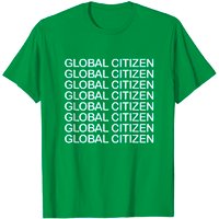T-shirt Global Citizen pour hommes en noir — T-shirts pour hommes